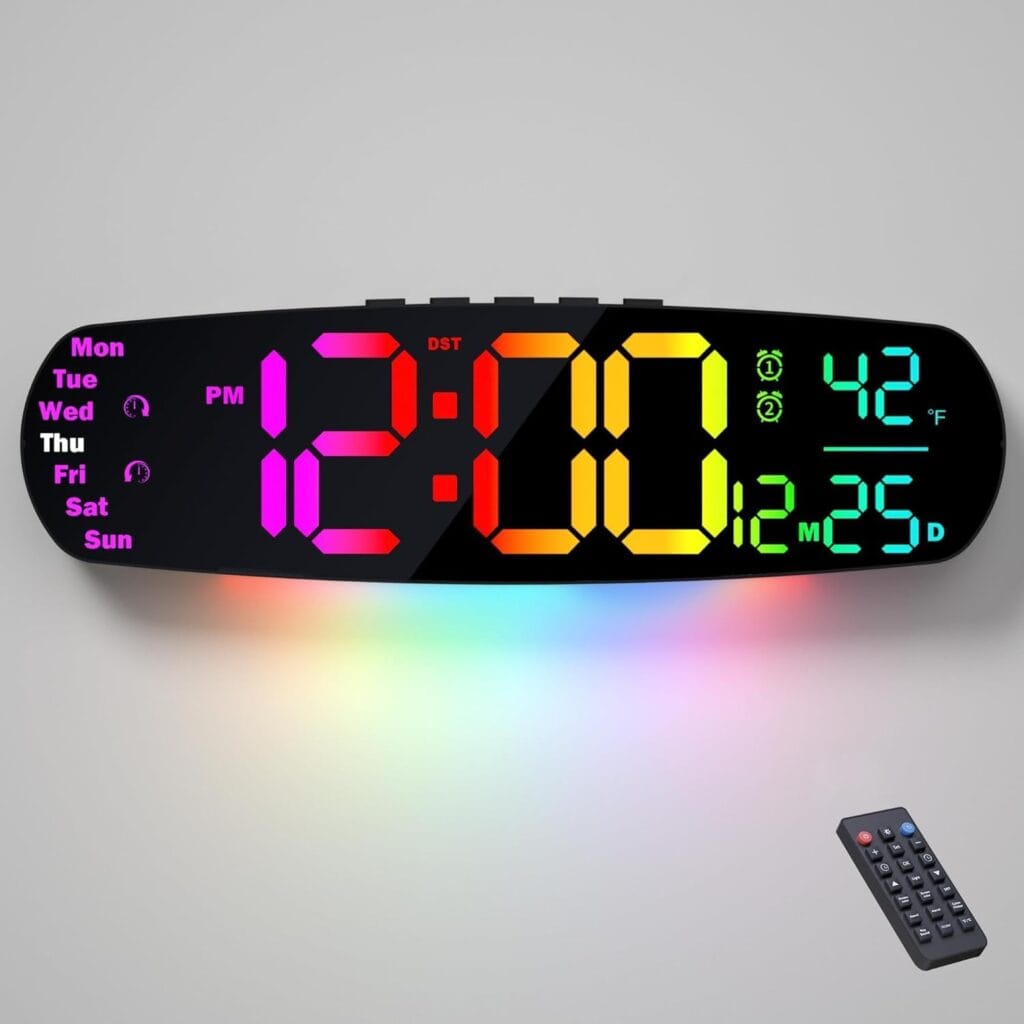 everyday smart devices - large digital wall clock