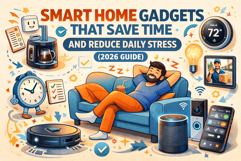 Smart Home Gadgets That Save Time and Reduce Daily Stress (2026 Guide) 3 smart home gadgets that save time